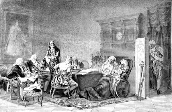 Волынский на заседании Кабинета министров