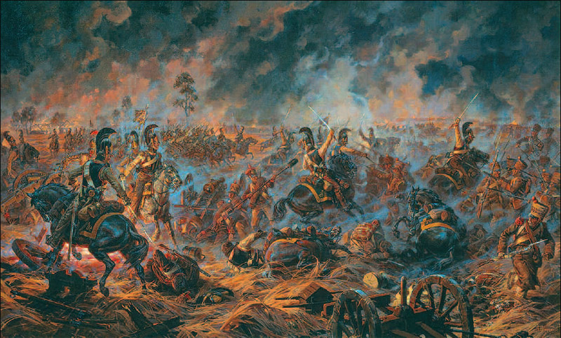 Бой за Шевардинский редут (Атака Малороссийского кирасирского полка).